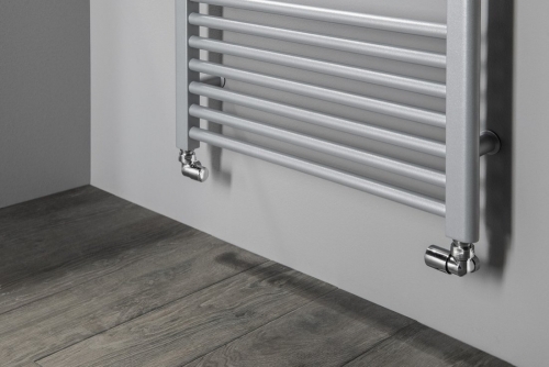 Sapho AQUALINE 600x1320mm egyenes fürdőszobai radiátor, strukturált ezüst ILS36E