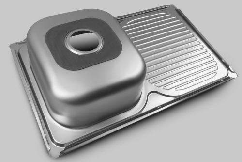 Sapho AQUALINE 78x48cm beépíthető mosogatótálca, inox AQ7848B