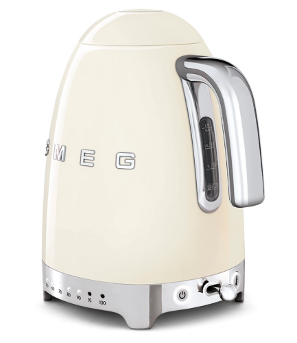 SMEG retro vízforraló hőmérséklet szabályzóval, bézs KLF04CREU