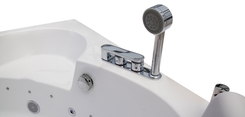 Wellis Tivoli E-Drive™ 150x150 cm-es hidromasszázs sarokkád Flipper csapteleppel WK00127