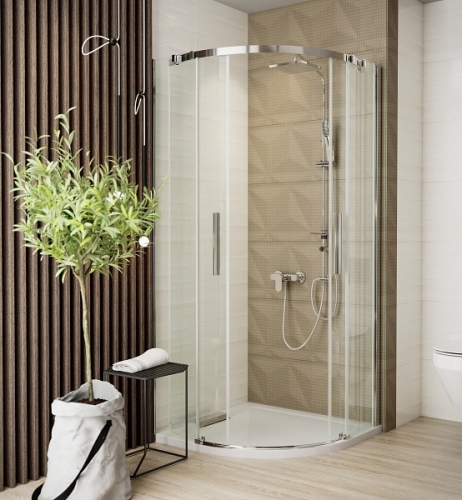 Wasserburg TITAN 90x90 negyedköríves zuhanykabin, króm 2522-90