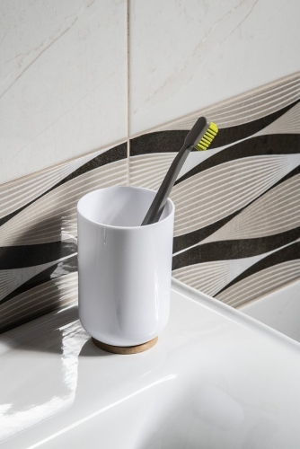 Sapho AQUALINE SNOW fogkefetartó, fehér 7579