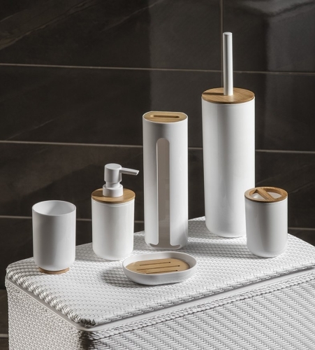 Sapho AQUALINE SNOW fogkefetartó elválasztóval, fehér 7580