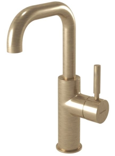 Bugnatese KOBUK MINI mosdócsaptelep, leeresztővel, tört kifolyóval, bronz 2218QBR