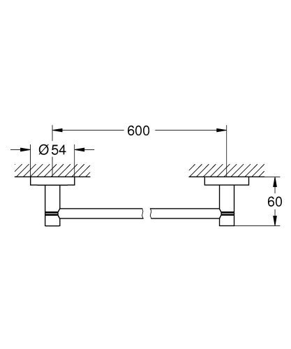 Grohe Start fali fürdőlepedő tartó 41178000