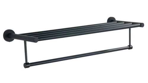 Sapho AQUALINE SAMBA fix törölközőtartó polc, fekete SB214