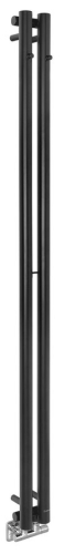 Sapho PILON 122x1800mm fürdőszobai radiátor, matt fekete IZ124