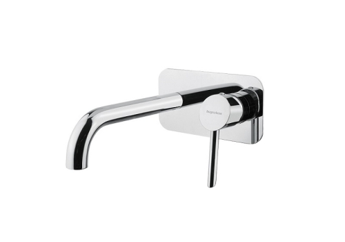 Bugnatese SMART fal alatti mosdócsaptelep 22 cm kifolyóval klikk-klakk leeresztővel, matt fekete 2147SCOP