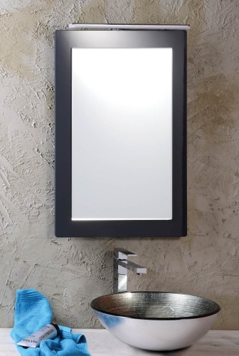Sapho MITRA 72x52cm keretes tükör, antracit MT192