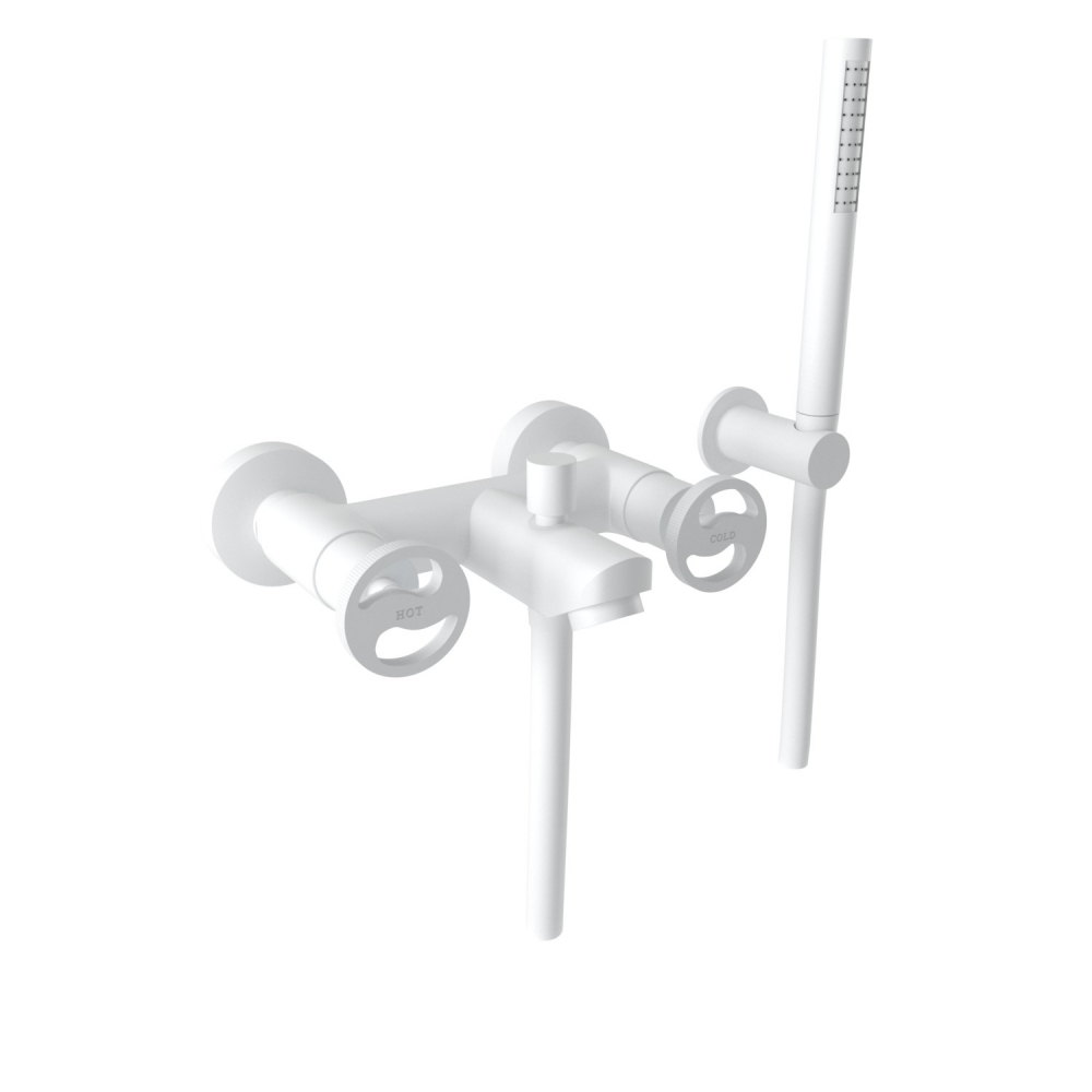 Bugnatese MILLENOVECINQUANTA kádcsaptelep zuhanyszettel, matt fehér 4500BI