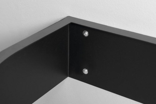 Sapho PULSE 75x45cm balos mosdótartó konzol törölközőtartóval, matt fekete BM752-CL