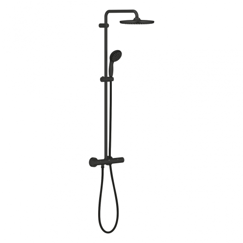 Grohe Vitalio Start System 250 Termosztátos zuhanyrendszer 9.5 liter/perc matt fekete 266772430