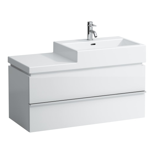 Laufen Case Alsószekrény, 2 fiókkal, 818437, 818431, 818432 tip. mosdókhoz fehér H4012820754631