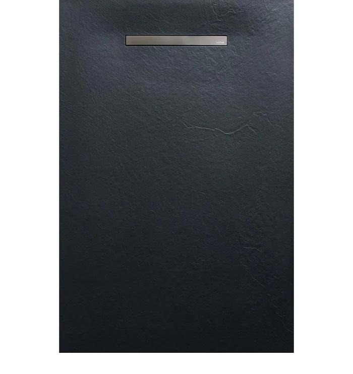 AREZZO design SOLIDSoft zuhanytálca 120x100 cm, ANTRACIT, egyenes lefolyóval AR-100120LINA