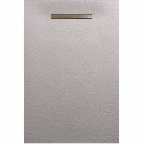 AREZZO design SOLIDSoft zuhanytálca 120x100 cm, BETON, egyenes lefolyóval AR-100120LINC