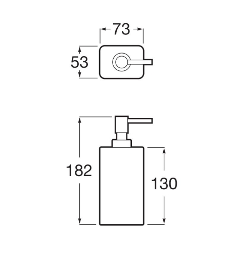 Roca Ona szappanadagoló, matt fehér A817673C60
