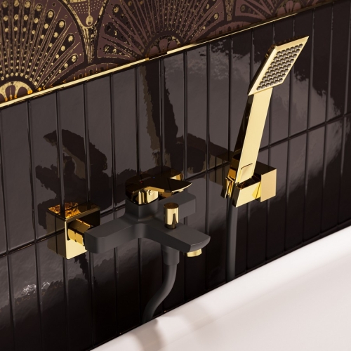 Ferro VITTO BLACK/GOLD VERDELINE kádcsaptelep BVI1VLBLG