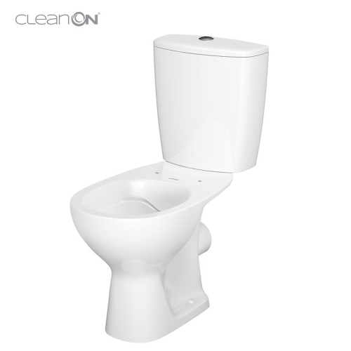 Cersanit Arteco Compact perem nélküli hátsó kifolyású monoblokkos wc lassú záródású wc ülőkével K667-056