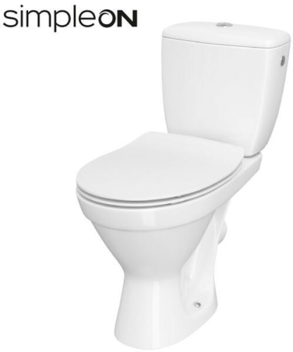 Cersanit Cersania Compact hátsó kifolyású monoblokkos wc lassú záródású vékonyított wc ülőkével K11-2338
