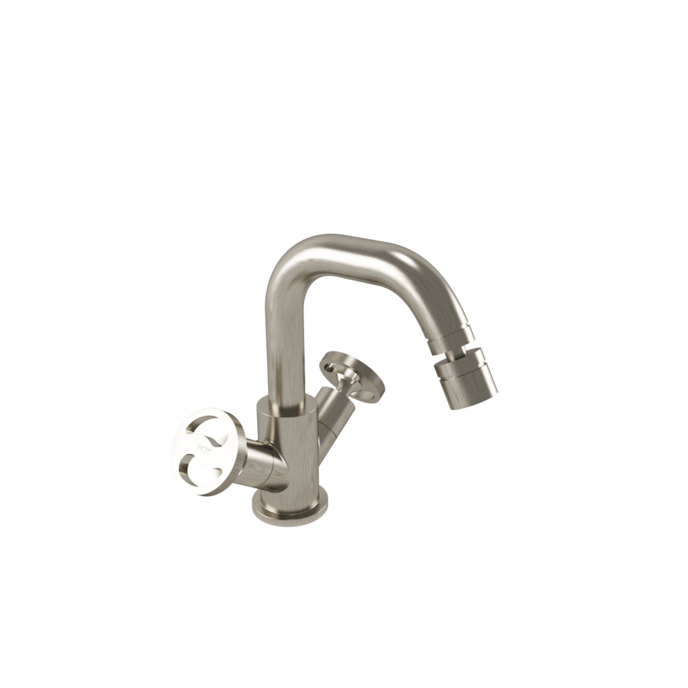 Bugnatese MILLENOVECINQUANTA bidet csaptelep leeresztővel, fényes foszforszürke 4544NF