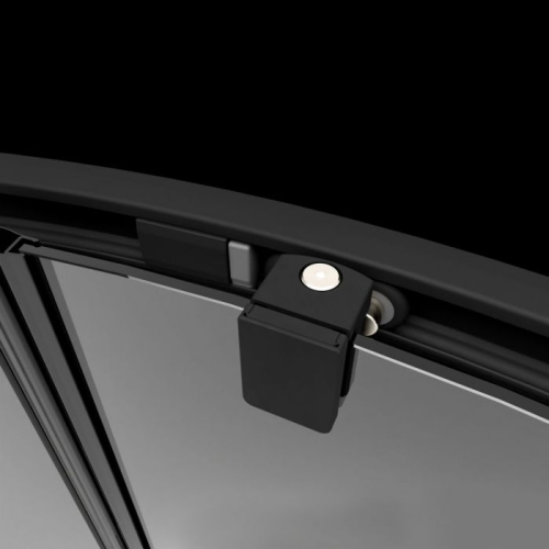 Radaway Premium Pro Black DWJ fekete zuhanyajtó balos, 110 cm 1014110-54-01L