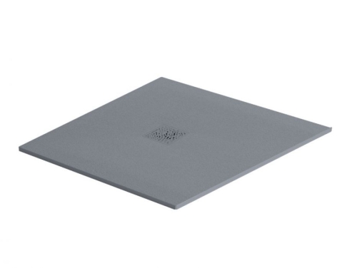 Radaway Milos C lapos szögletes kompozit zuhanytálca 90x90 cm betonszürke BREX.1502.090.090.CON