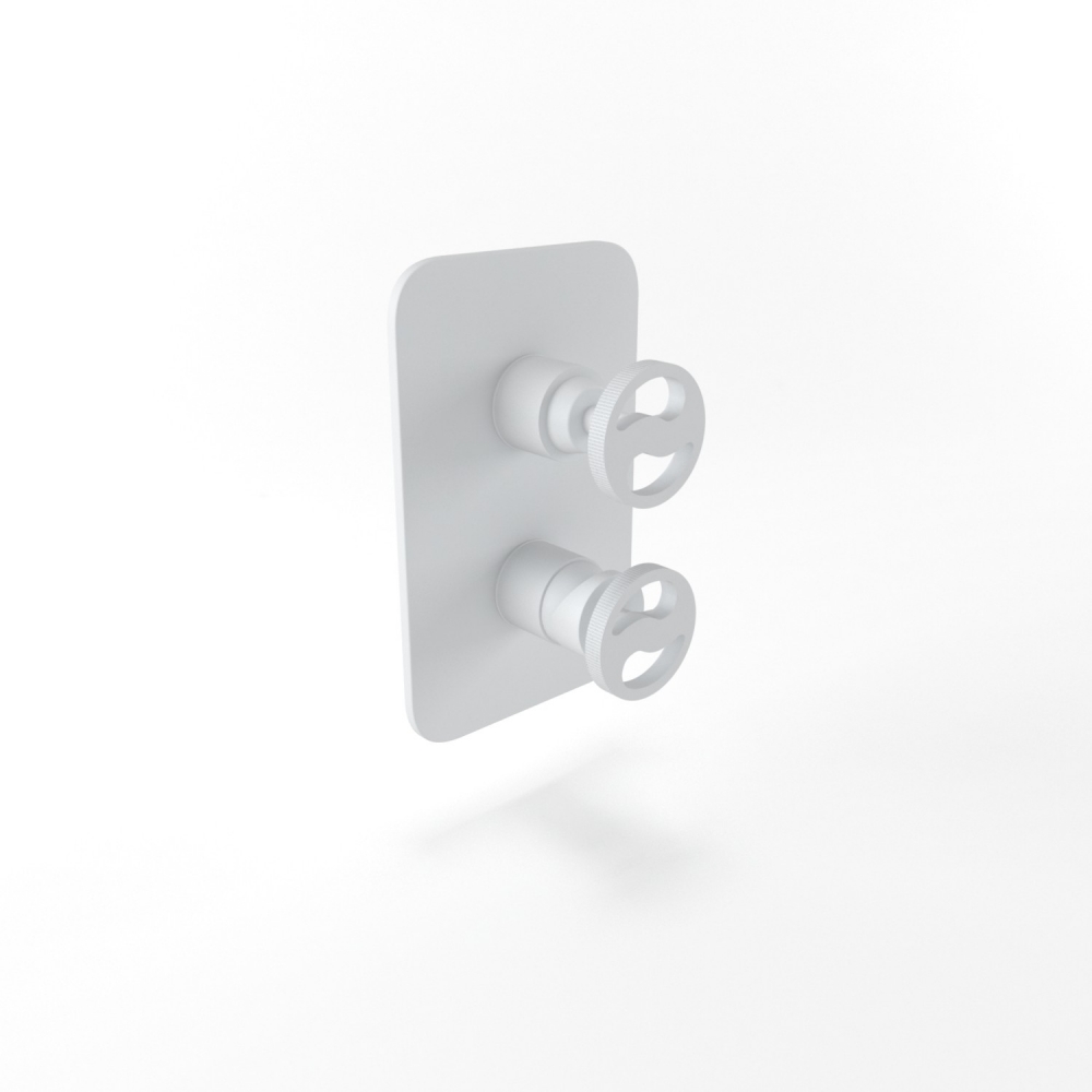 Bugnatese MILLENOVECINQUANTA fal alatti 4 állású zuhanyváltó, matt fehér 4632BI