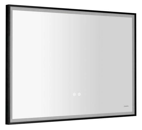 Sapho SORT 100x70cm tükör LED világítással, matt fekete SJ100