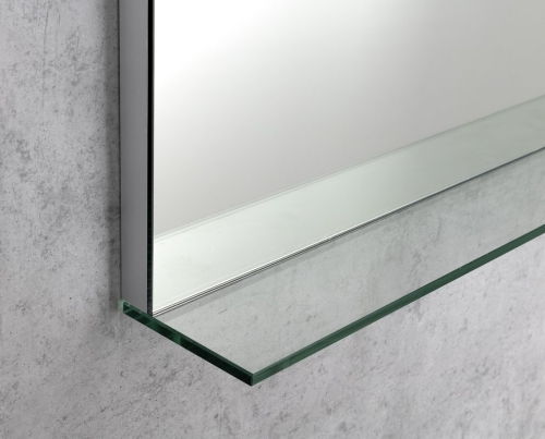 Sapho BRETO 100x70cm tükör LED világítással, üvegpolccal BE100
