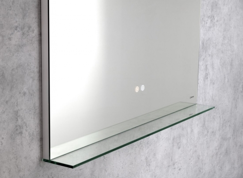 Sapho BRETO 100x70cm tükör LED világítással, üvegpolccal BE100