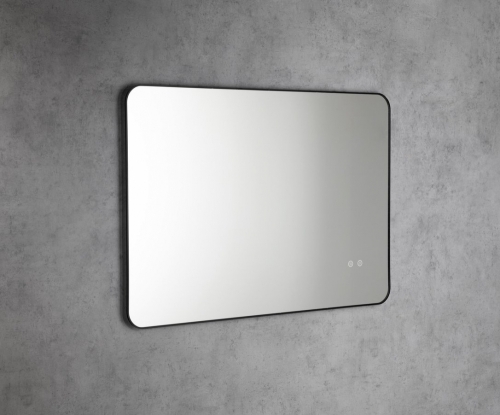 Sapho SHARON 100x70cm tükör LED világítással, matt fekete SN100