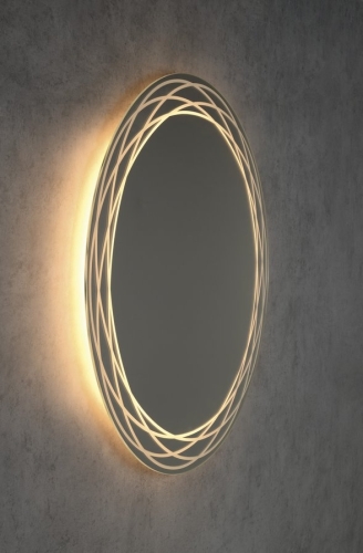 Sapho RINGO 80 tükör LED háttérvilágítással, mintával RI080