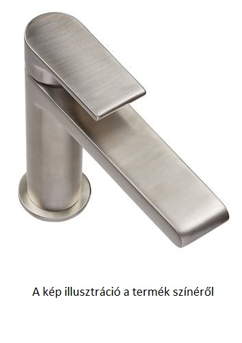 Bugnatese ORION fal alatti mosdócsaptelep 21 cm kifolyóval klikk-klakk leeresztővel, fényes foszforszürke 5645SCNF