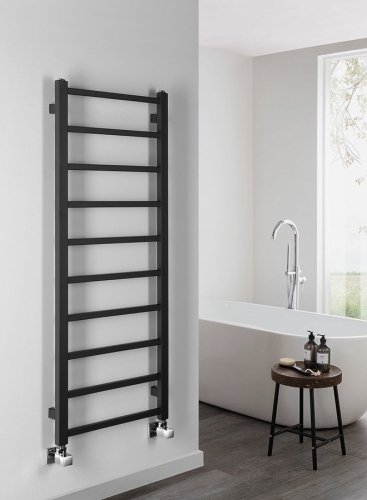 Sapho METRO LIGHT 400x1140mm fürdőszobai radiátor, matt fekete IR445TB