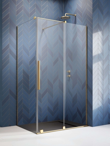 Radaway Furo Gold KDJ 120 cm balos zuhanyajtó, arany 10104622-09-01L, 10110580-01-01
