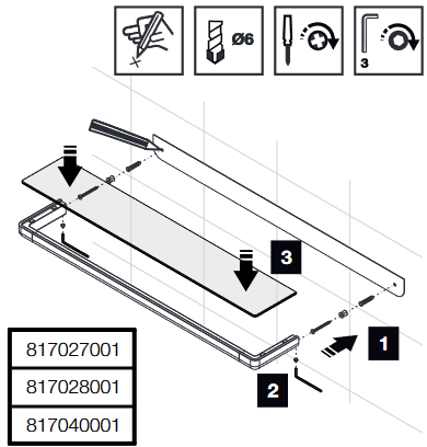 Roca Tempo 60 cm-es polc, króm A817027001
