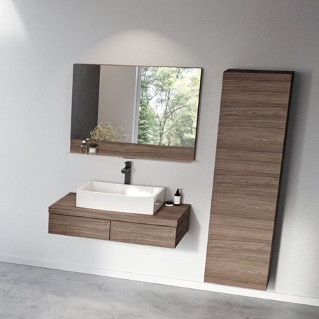 Ravak Chrome CR 015.20BL Álló mosdócsaptelep - 310 mm, leeresztő nélkül, fekete X070429