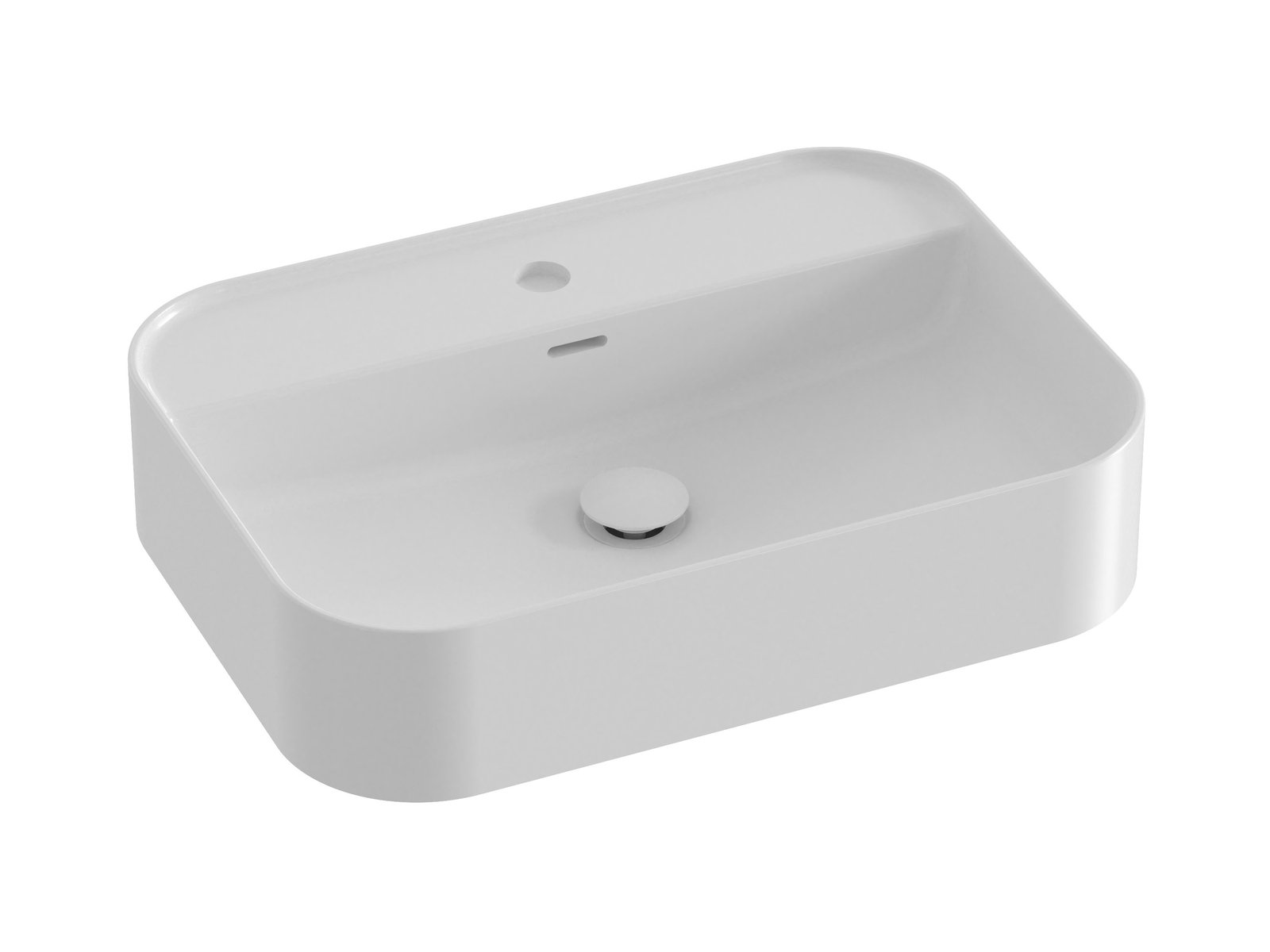 Ravak Ceramic R Slim Shelf 55x40 cm pultra ültethető mosdó, fehér XJX01155005