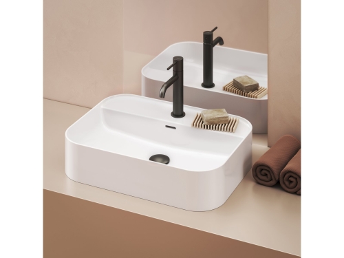 Ravak Ceramic R Slim Shelf 55x40 cm pultra ültethető mosdó, fehér XJX01155005