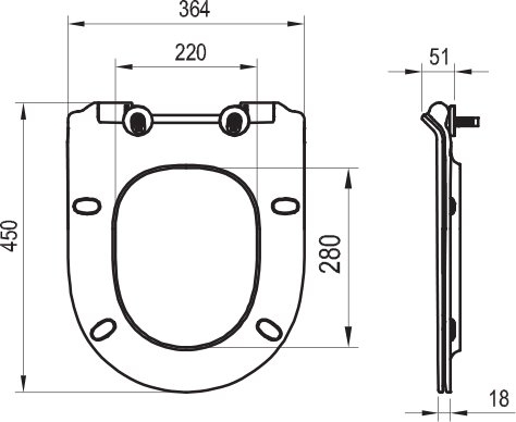 Ravak Vita slim wc ülőke X01861