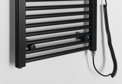 Sapho AQUALINE DIRECT-E 450x1320mm elektromos fürdőszobai radiátor, matt fekete ILE34TB