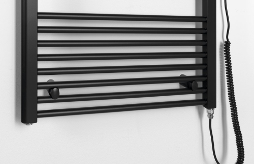 Sapho AQUALINE DIRECT-E 600x1680mm elektromos fürdőszobai radiátor, matt fekete ILE66TB