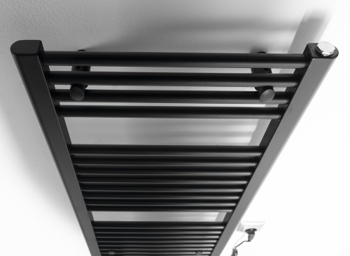 Sapho AQUALINE DIRECT-E 450x960mm elektromos fürdőszobai radiátor, matt fekete ILE94TB
