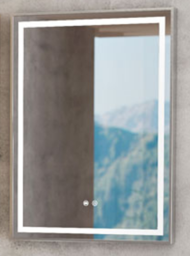 Tboss Floating Mirror Aura tükör páramentesítővel, érintőgombos vezérléssel fekvő 75x60 cm