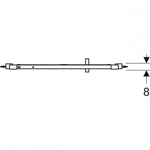 Geberit GEO 75-80 cm összecsukható ajtó, ezüstözött 560.116.00.2