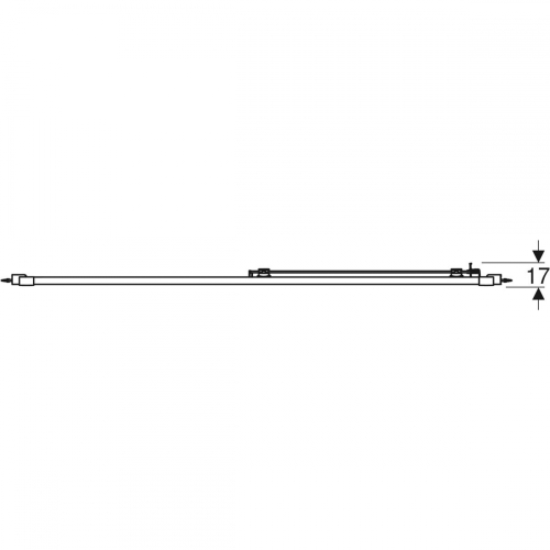 Geberit GEO 165-170 cm tolóajtó, ezüstözött 560.193.00.2