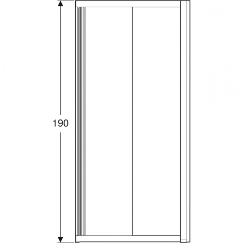 Geberit GEO 90x90 szögletes zuhanykabin, ezüstözött 560.122.00.2