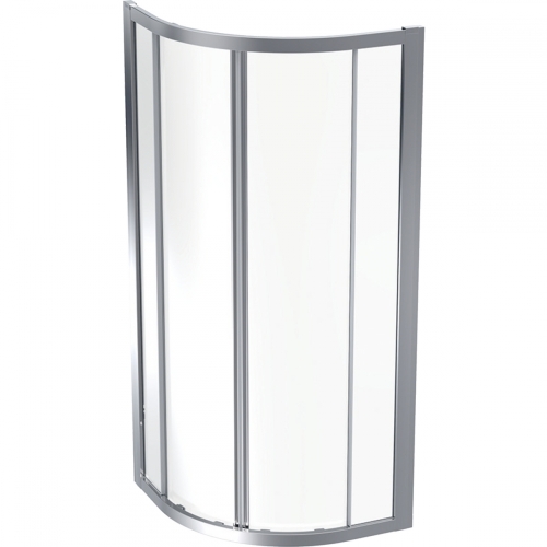 Geberit GEO 80x80 íves zuhanykabin, ezüstözött 560.111.00.2