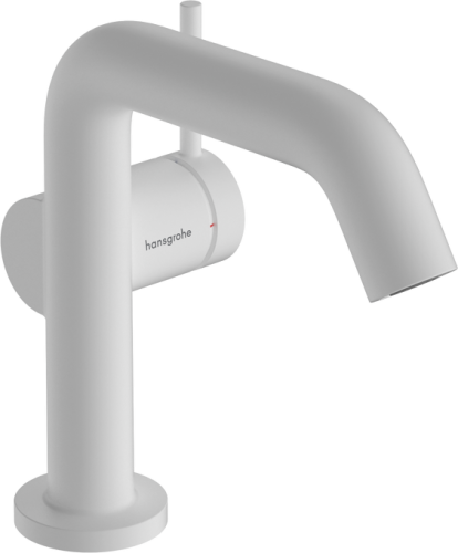 Hansgrohe Tecturis S egykaros mosdócsaptelep Fine 110, CoolStart, Push-open lefolyógarnitúrával, matt fehér 73320700