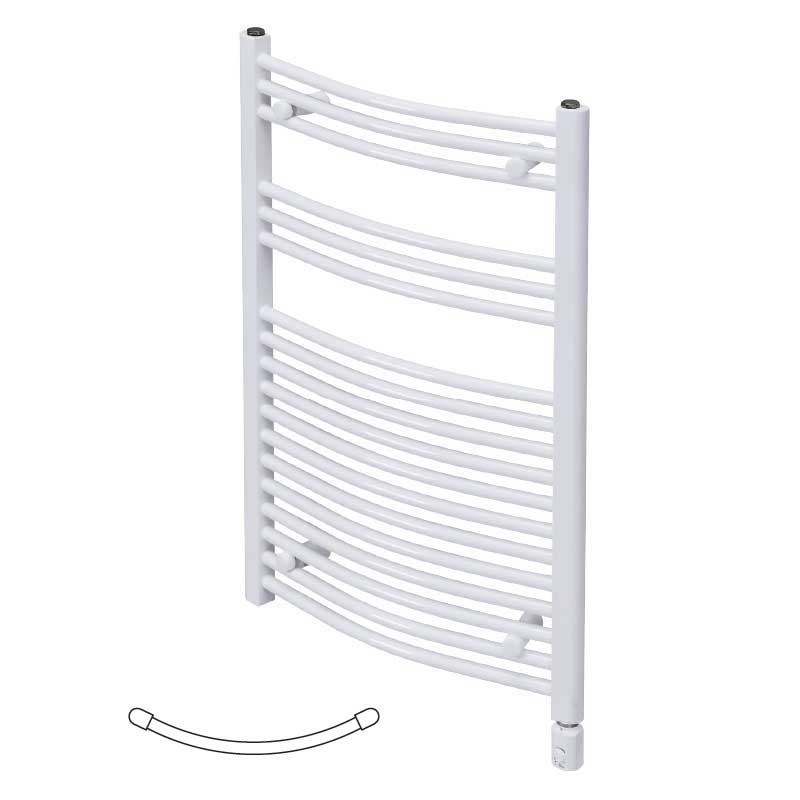 Radeco ADAMO AD1-500/EL elektromos törölközőszárító radiátor (490x550 mm, fehér)